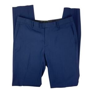 Soul of London Navy Blue Dress Pants Size 33R NWOT $120 MSRP